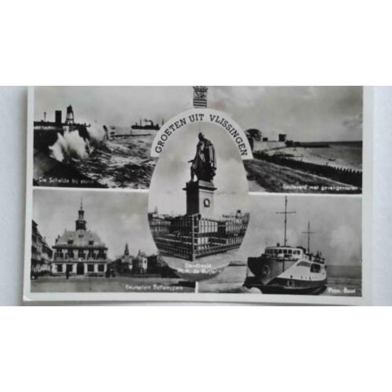 Oude ansichtkaart uit Vlissingen 1952