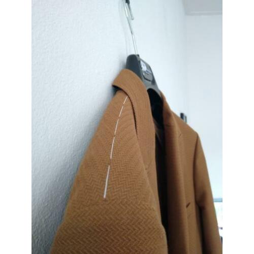 PAOLO PECORA Milano brown blazer 46 NIEUW
