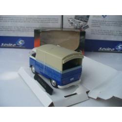 VW Volkswagen T1 Bus Pick Up met Huif Blauw Cararama 1/43