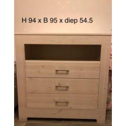 Babykamer white wash 3 delig