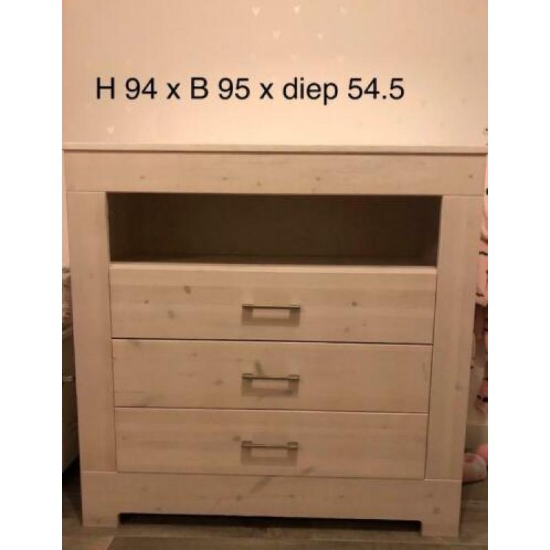 Babykamer white wash 3 delig