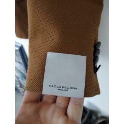 PAOLO PECORA Milano brown blazer 46 NIEUW