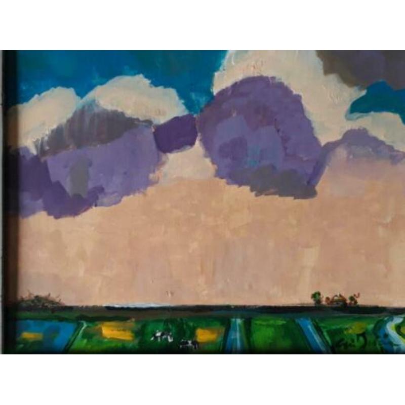 Arie Zuidersma. Leuk klein Gronings landschap.