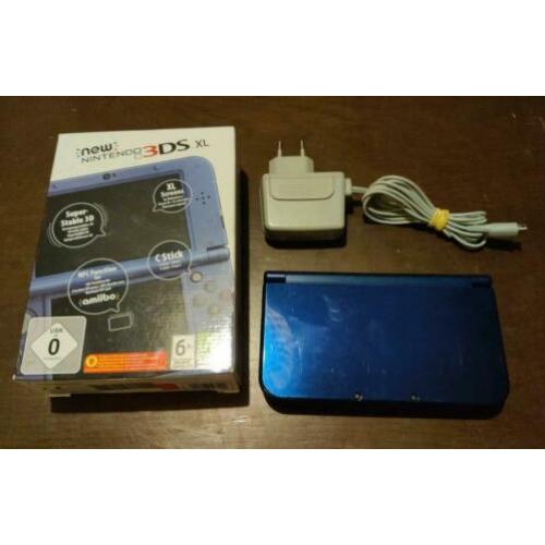 New Nintendo 3DS XL Metallic Blue compleet met oplader