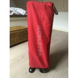 Handig camping bedje Koelstra kleur rood