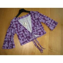 Nieuw! Enig bolero-vestje met fotoprint ART maat M, snazzeys
