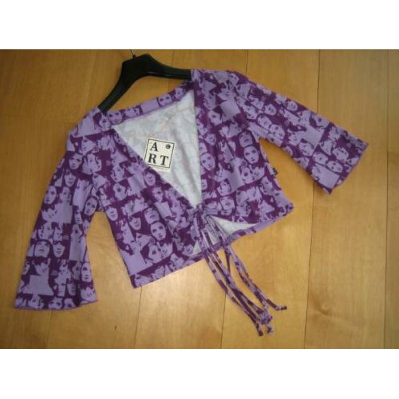 Nieuw! Enig bolero-vestje met fotoprint ART maat M, snazzeys