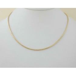 14 karaat Gouden Dames Collier - Ketting Slang-Schakel 47 cm