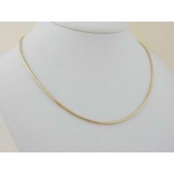 14 karaat Gouden Dames Collier - Ketting Slang-Schakel 47 cm