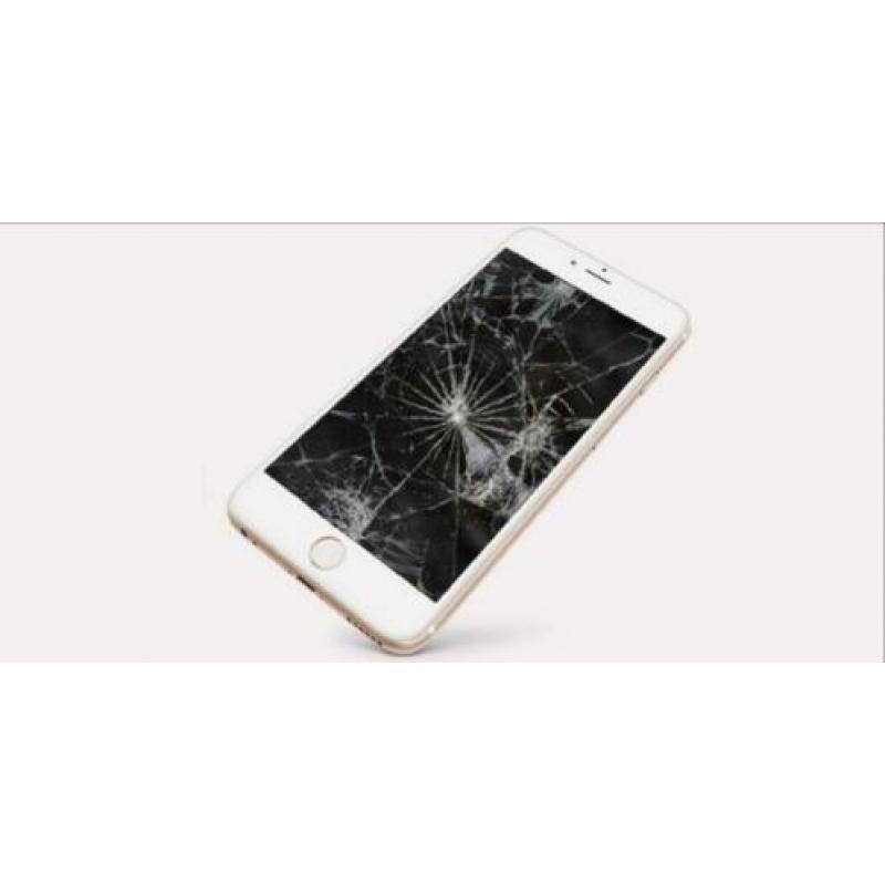 iPhone 7 6 5s 6s X SE 8 plus scherm barst glas LCD reparatie