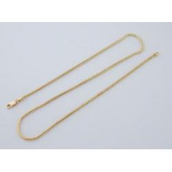 14 karaat Gouden Dames Collier - Ketting Slang-Schakel 47 cm