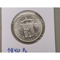 7 stuks 1 Gulden zilver Wilhemina zeer fraai - prachtig