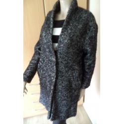 ZARA oversized lange tweedjas XS
