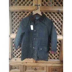 Kids waxjas maat 158/164 in tartan