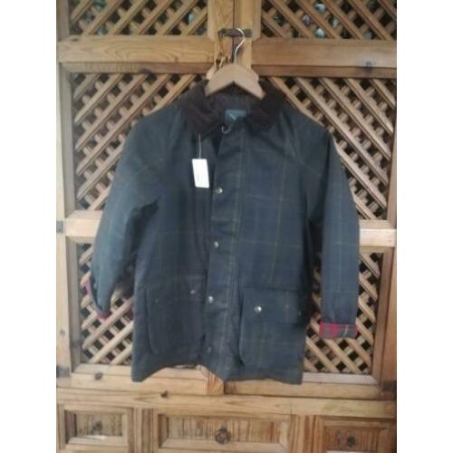 Kids waxjas maat 158/164 in tartan