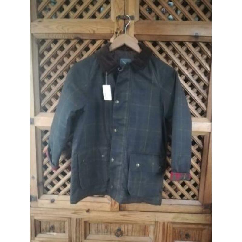 Kids waxjas maat 158/164 in tartan