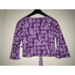 Nieuw! Enig bolero-vestje met fotoprint ART maat M, snazzeys