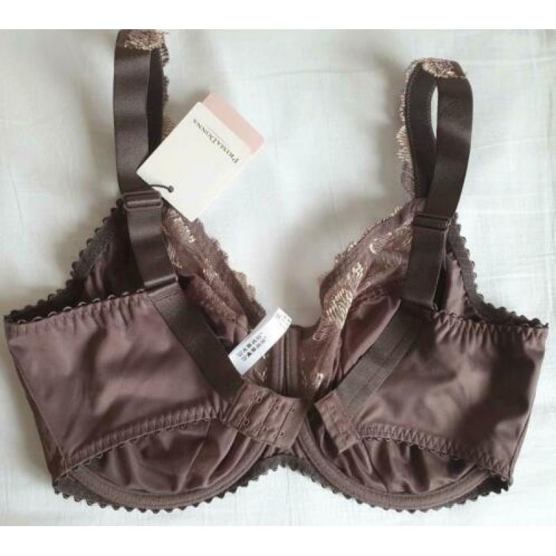 75H Prima Donna bh Plume toffee taupe evt string, slip NIEUW
