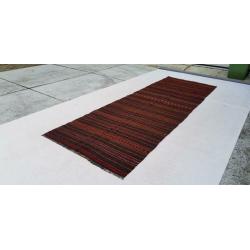 Vintage kelim kleed loper 400x140 cm vloerkleed tapijt kelim