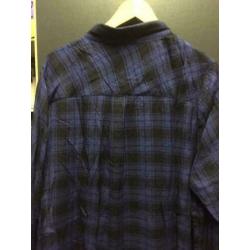 Lang check blouse, maat :xl