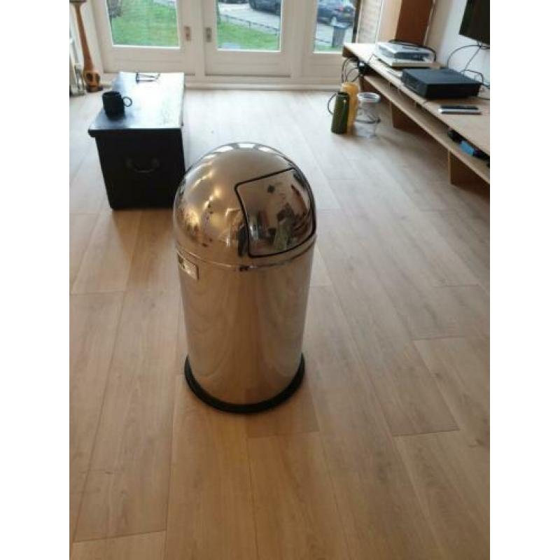 Wesco design RVS amerikaanse prullenbak XL