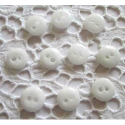 Vintage China buttons glasknopen nr M1262 wit