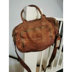 Cowboys bag schoudertas. Cognac.