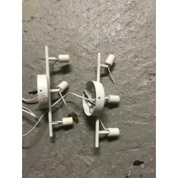 2X Ikea Tross plafond spot wit