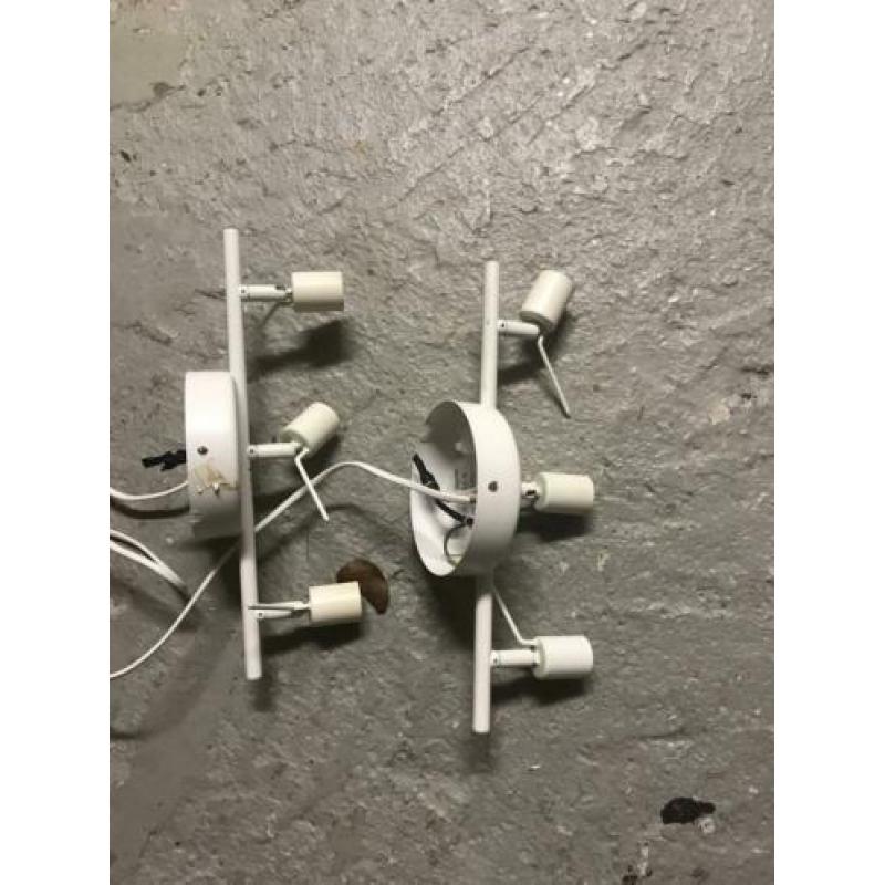 2X Ikea Tross plafond spot wit