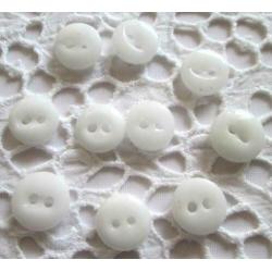 Vintage China buttons glasknopen nr M1262 wit