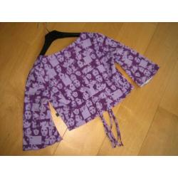 Nieuw! Enig bolero-vestje met fotoprint ART maat M, snazzeys