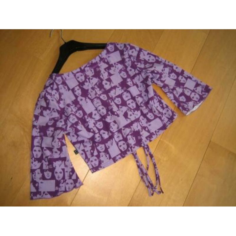 Nieuw! Enig bolero-vestje met fotoprint ART maat M, snazzeys