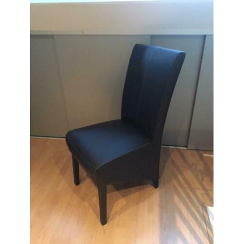 6x eetkamerstoel donker keuken kamer stoelen set zes stuks!
