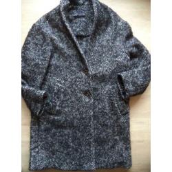 ZARA oversized lange tweedjas XS