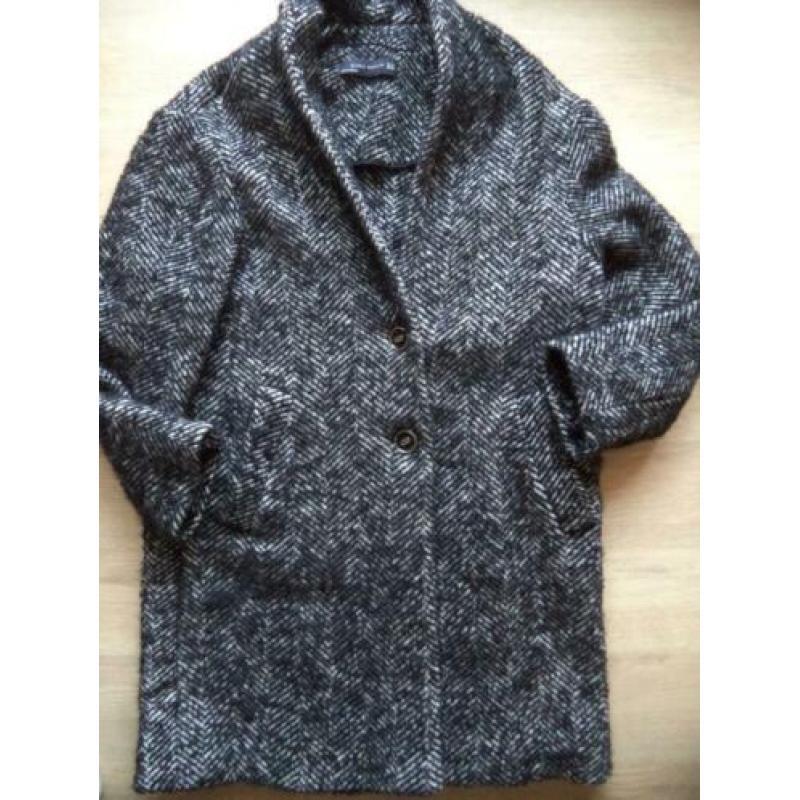 ZARA oversized lange tweedjas XS