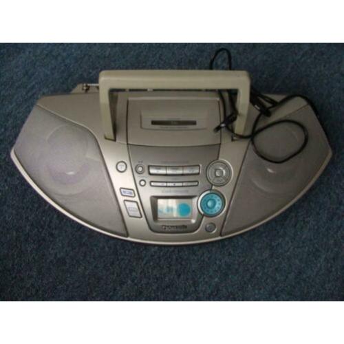 Panasonic radio met cassetterecorder en cdspeler