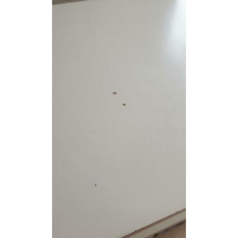 2x salontafel wit met lade 60x60x45 cm