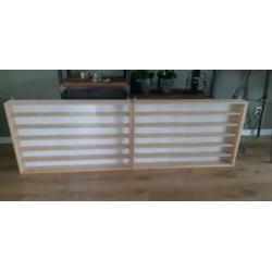 Model trein vitrine H0 breedte 180 cm. Hoogte 60 cm
