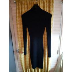 Wolford merino rib dress wol maat S