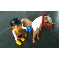 Jubileumset pony en paarden weide met hooiwagen 5457