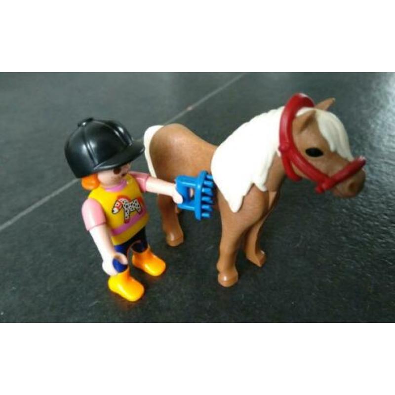 Jubileumset pony en paarden weide met hooiwagen 5457