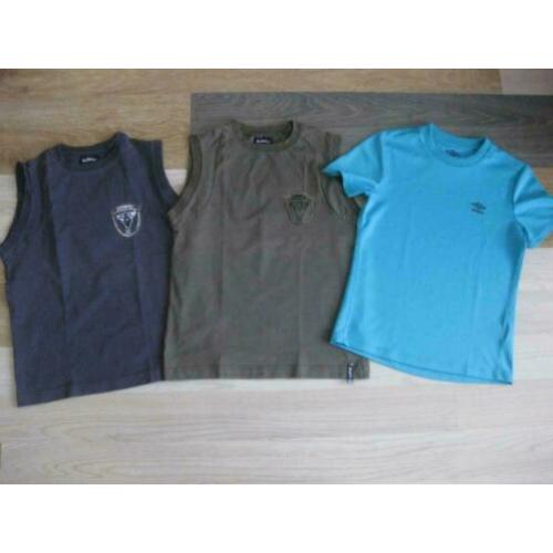 2 zomerhemden Villa Happ, 1 shirt Umbro maat 140. Set € 3,50