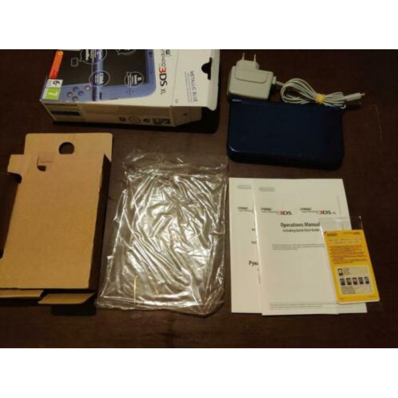 New Nintendo 3DS XL Metallic Blue compleet met oplader