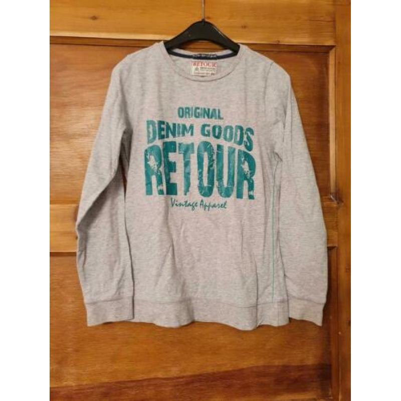 Mooie grijs shirt van Retour, maat 11-12 jaar / 170