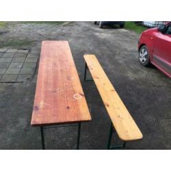 Biertafel picknicktafel te koop inklapbaar