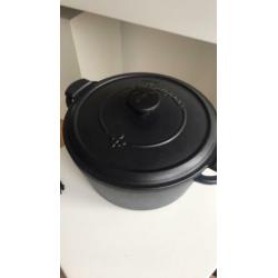 Zwarte gietijzeren pan Fontignac, 24 cm
