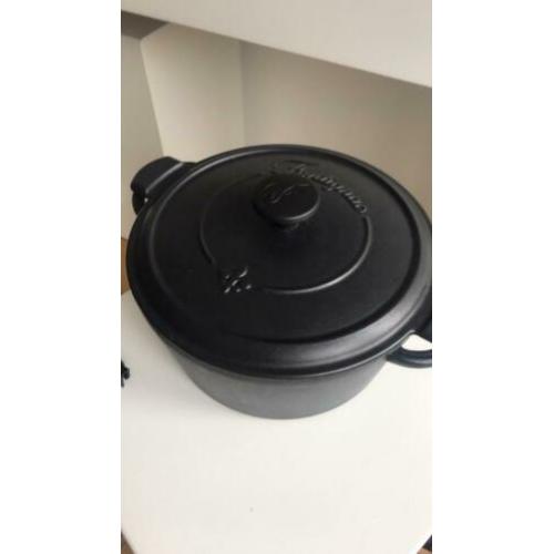 Zwarte gietijzeren pan Fontignac, 24 cm