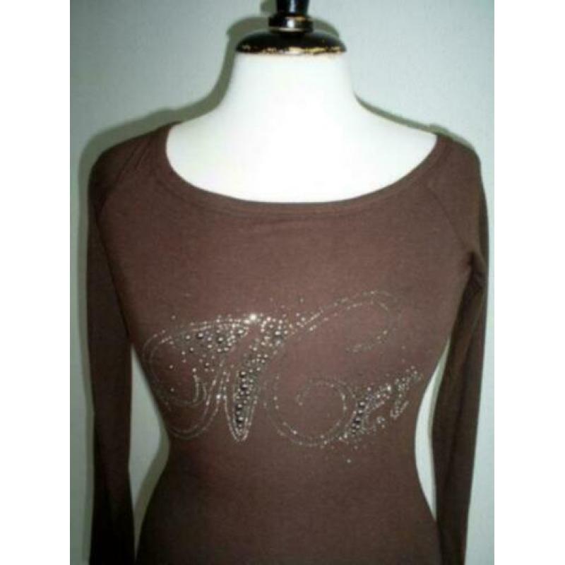 NIEUW !!! MET top mt. 36 mooie strass logo print