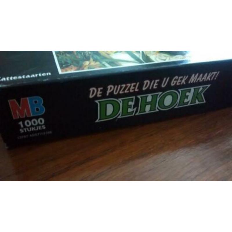 De Hoek, kattestaarten. Legpuzzel met 16 hoekstukjes