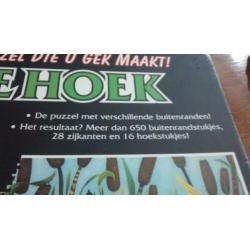 De Hoek, kattestaarten. Legpuzzel met 16 hoekstukjes